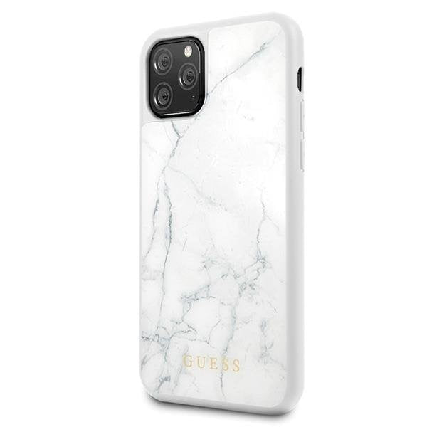 Кейс Guess GUHCN58HYMAWH за iPhone 11 Pro бял / бял Marble