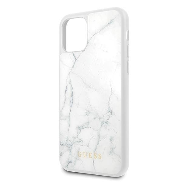Кейс Guess GUHCN58HYMAWH за iPhone 11 Pro бял / бял Marble