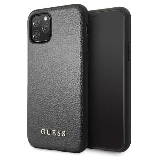 Кейс Guess GUHCN58IGLBK за iPhone 11 Pro черен / черен твърд