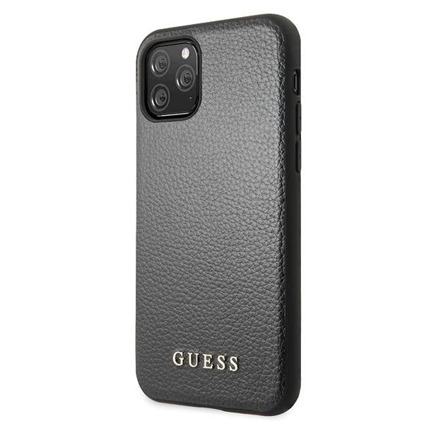 Кейс Guess GUHCN58IGLBK за iPhone 11 Pro черен / черен твърд