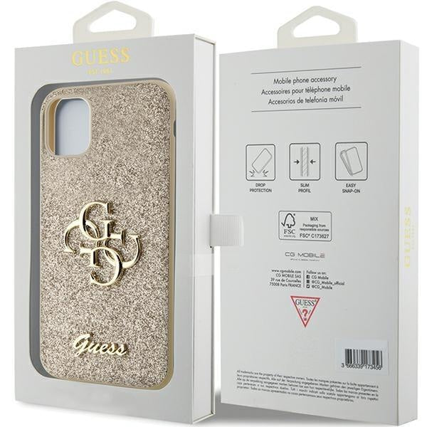 Кейс Guess GUHCN61HG4SGD за iPhone 11 / Xr златист Glitter