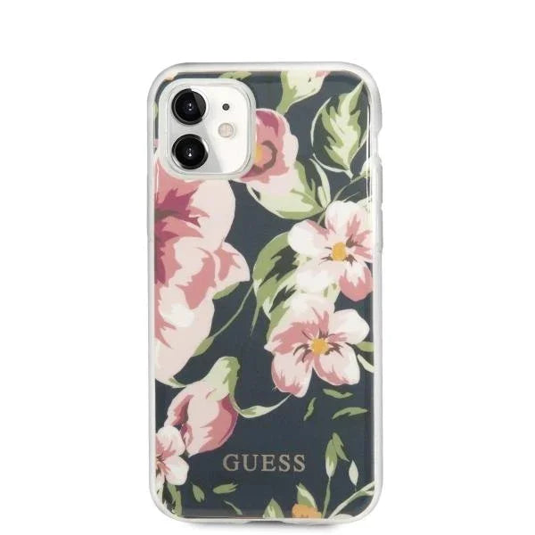 Кейс Guess GUHCN61IMLFL03 за iPhone 11 6.1 / Xr тъмносин /