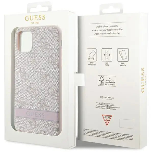 Кейс Guess GUHCN61P4SNP за iPhone 11 / Xr розов