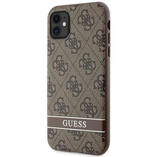 Кейс Guess GUHCN61P4SNW за iPhone 11 / Xr кафяв