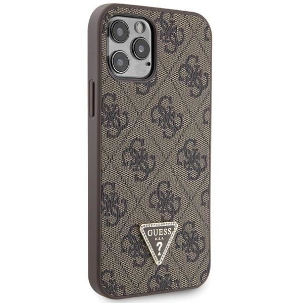 Кейс Guess GUHCP12MP4TDSCPW за iPhone 12 / 12 Pro кафяв