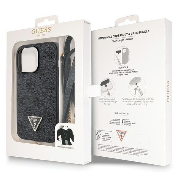 Кейс Guess GUHCP13LP4TDSCPK за iPhone 13 Pro / 13 черен