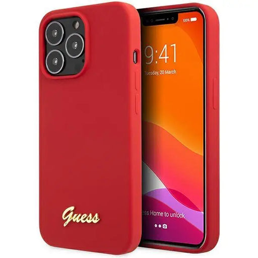 Кейс Guess GUHCP13XLSLMGRE за iPhone 13 Pro Max