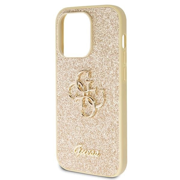 Кейс Guess GUHCP14LHG4SGD за iPhone 14 Pro златист Glitter