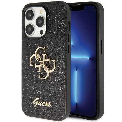 Кейс Guess GUHCP14LHG4SGK за iPhone 14 Pro черен Glitter