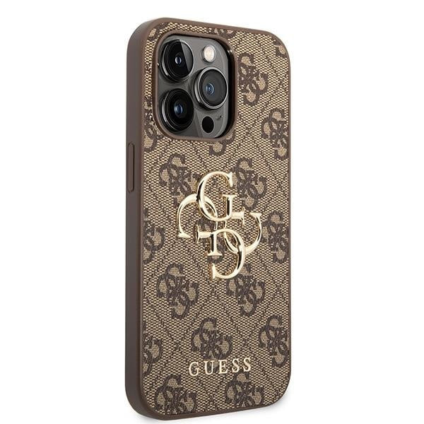 Кейс Guess GUHCP15L4GMGBR за iPhone 15 Pro 6.1 кафяв / кафяв