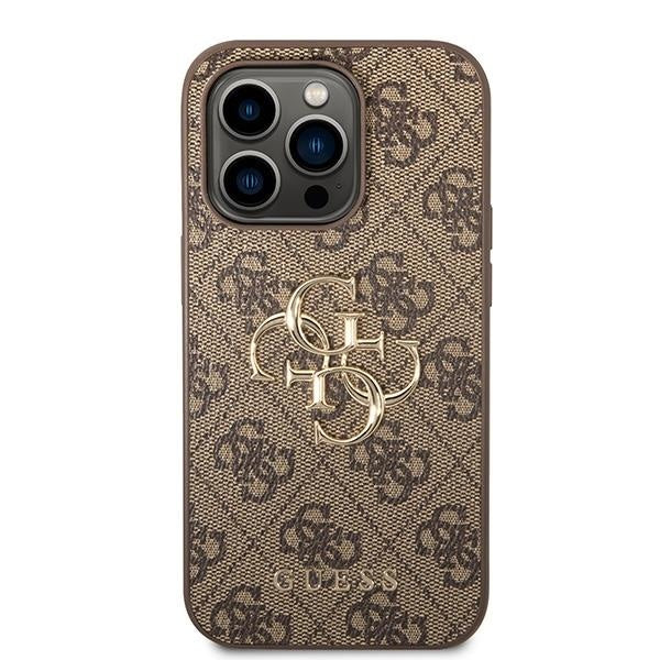 Кейс Guess GUHCP15L4GMGBR за iPhone 15 Pro 6.1 кафяв / кафяв