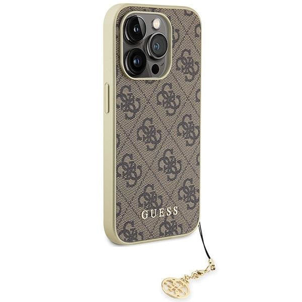 Кейс Guess GUHCP15LGF4GBR за iPhone 15 Pro 6.1 кафяв / кафяв