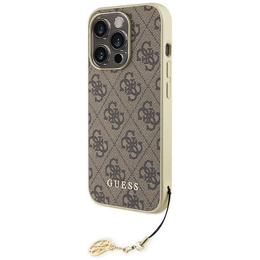 Кейс Guess GUHCP15LGF4GBR за iPhone 15 Pro 6.1 кафяв / кафяв