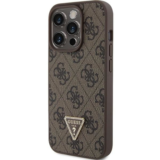 Кейс Guess GUHCP15LP4TDPW за iPhone 15 Pro 6.1 кафяв / кафяв