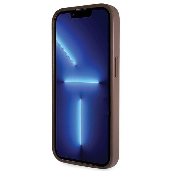 Кейс Guess GUHCP15LP4TDSCPW за iPhone 15 Pro 6.1 кафяв /