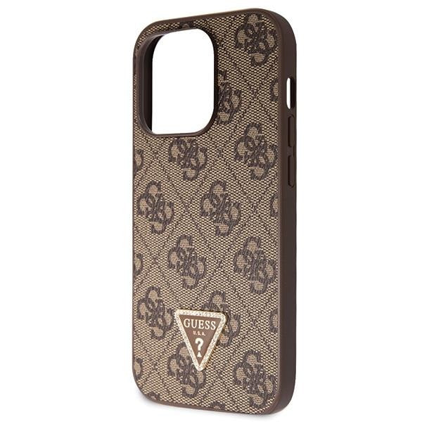 Кейс Guess GUHCP15LP4TDSCPW за iPhone 15 Pro 6.1 кафяв /