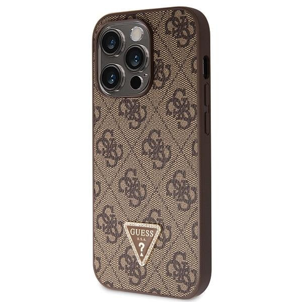 Кейс Guess GUHCP15LP4TDSCPW за iPhone 15 Pro 6.1 кафяв /