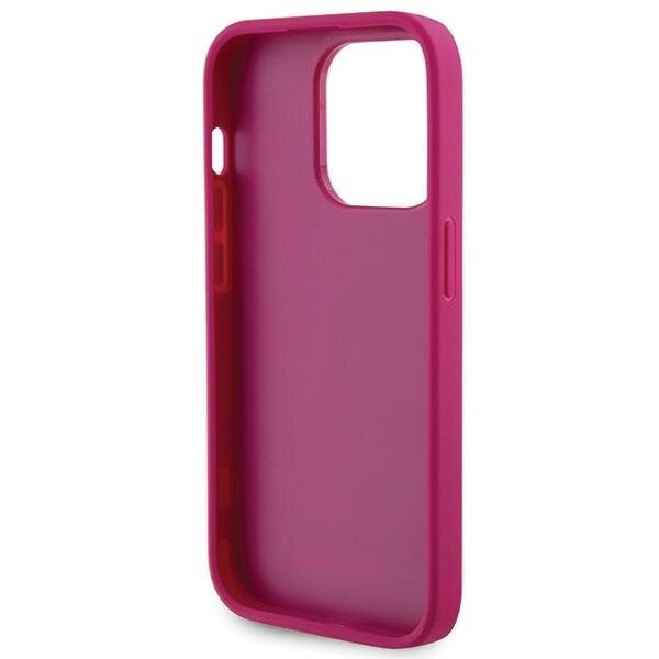 Кейс Guess GUHCP15LPS4DGPP за iPhone 15 Pro 6.1 розов /