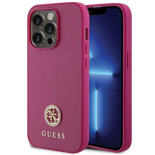 Кейс Guess GUHCP15LPS4DGPP за iPhone 15 Pro 6.1 розов /