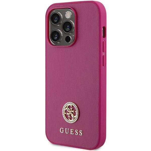 Кейс Guess GUHCP15LPS4DGPP за iPhone 15 Pro 6.1 розов /