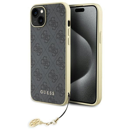 Кейс Guess GUHCP15MGF4GGR за iPhone 15 Plus 6.7 сив / сив