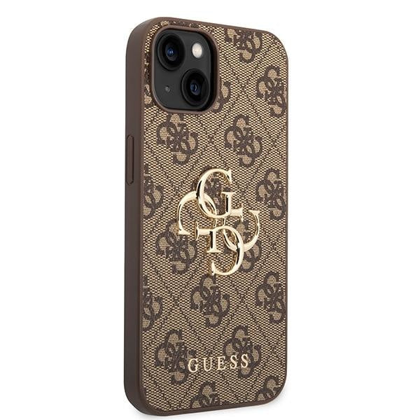 Кейс Guess GUHCP15S4GMGBR за iPhone 15 6.1 кафяв / кафяв