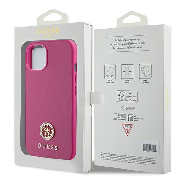 Кейс Guess GUHCP15SPS4DGPP за iPhone 15 6.1 розов / розов