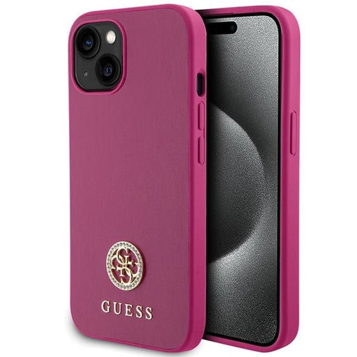 Кейс Guess GUHCP15SPS4DGPP за iPhone 15 6.1 розов / розов