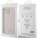 Кейс Guess GUHCP15SSMBSLP за iPhone 15 6.1 розов / розов