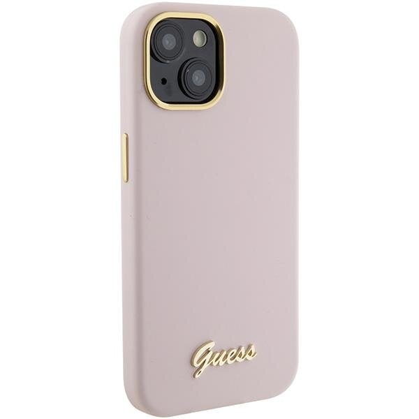 Кейс Guess GUHCP15SSMBSLP за iPhone 15 6.1 розов / розов