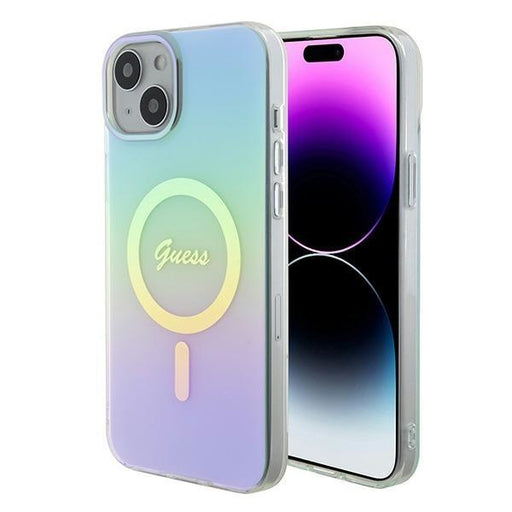 Кейс Guess GUHMP15MHITSQ за iPhone 15 Plus 6.7 тюркоазен /