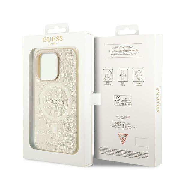 Кейс Guess GUHMP15XPSAHMCB за iPhone 15 Pro Max 6.7 златист