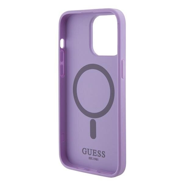 Кейс Guess GUHMP15XPSAHMCU за iPhone 15 Pro Max 6.7 лилав /