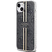 Кейс Guess IML 4G Gold Stripe за iPhone 15 Plus / 14 черен