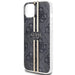 Кейс Guess IML 4G Gold Stripe за iPhone 15 Plus / 14 черен