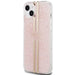 Кейс Guess IML 4G Gold Stripe за iPhone 15 Plus / 14 розов