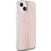 Кейс Guess IML 4G Gold Stripe за iPhone 15 Plus / 14 розов