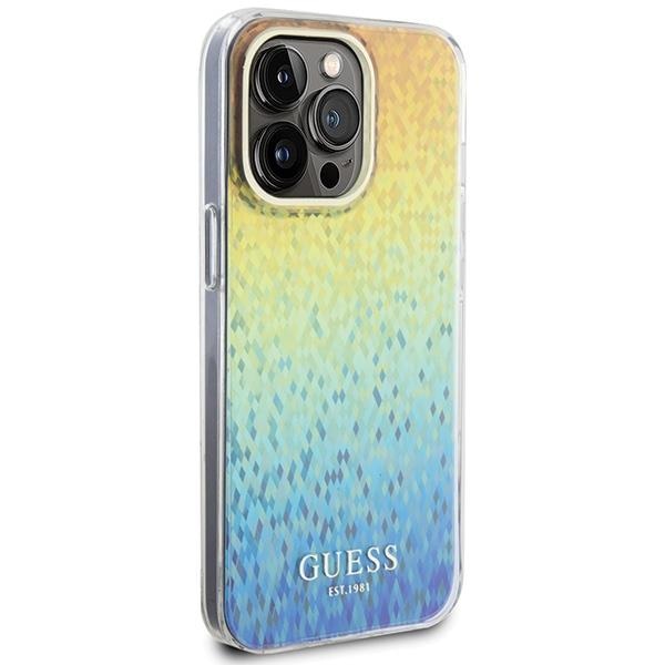 Кейс Guess IML Faceted Mirror Disco Iridescent case за