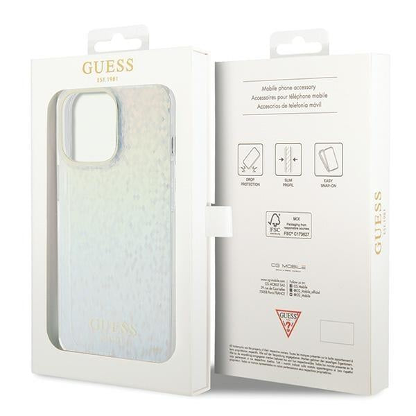 Кейс Guess IML Faceted Mirror Disco Iridescent case за