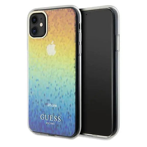 Кейс Guess IML Faceted Mirror Disco Iridescent за