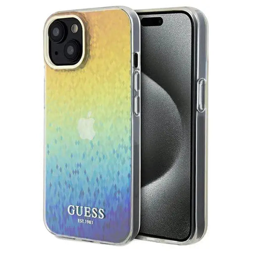 Кейс Guess IML Faceted Mirror Disco Iridescent за