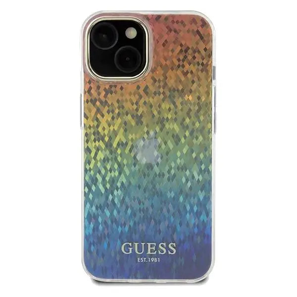 Кейс Guess IML Faceted Mirror Disco Iridescent за