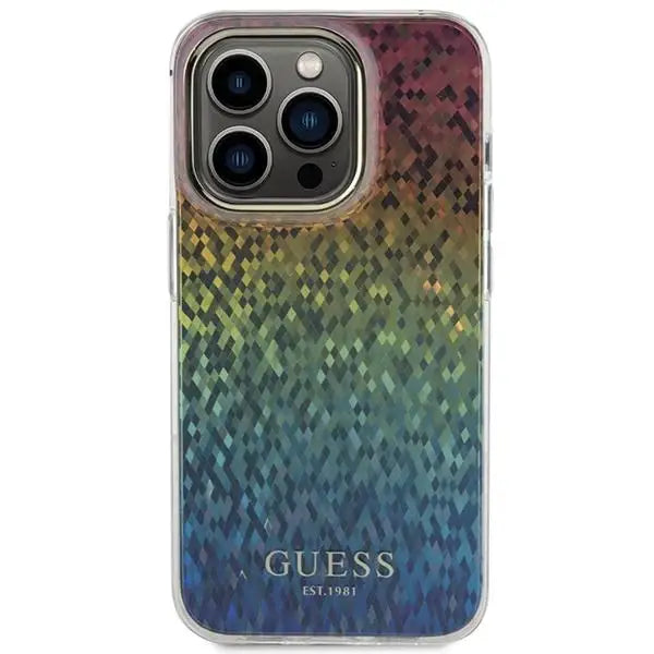 Кейс Guess IML Faceted Mirror Disco Iridescent за