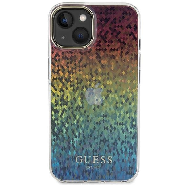 Кейс Guess IML Faceted Mirror Disco Iridescent за iPhone 15