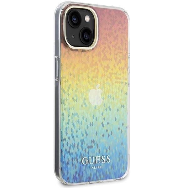 Кейс Guess IML Faceted Mirror Disco Iridescent за iPhone 15