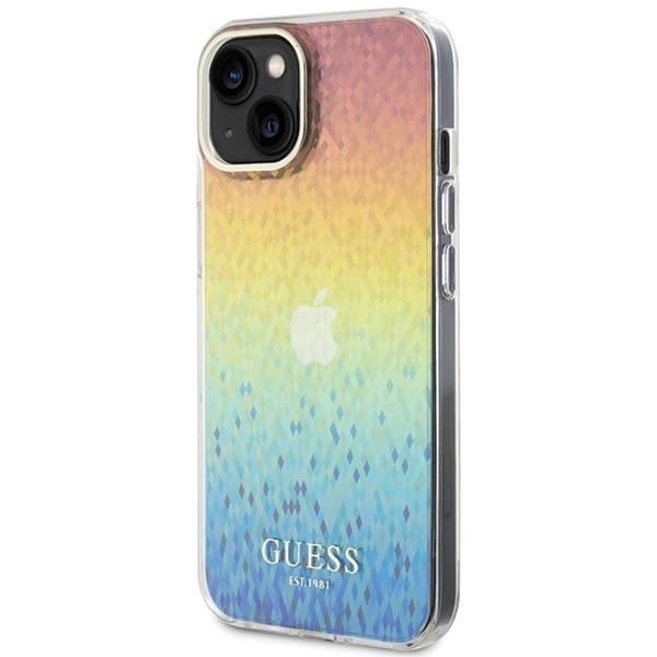 Кейс Guess IML Faceted Mirror Disco Iridescent за iPhone 15