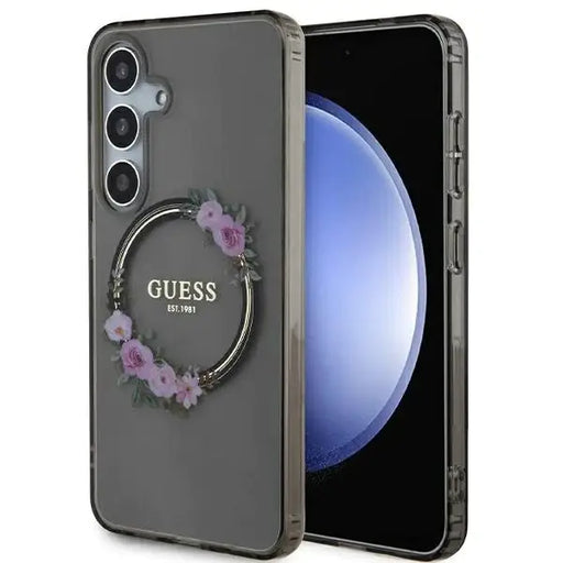 Кейс Guess IML Flowers Wreath MagSafe за Samsung