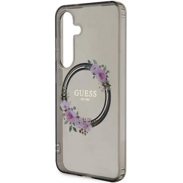 Кейс Guess IML Flowers Wreath MagSafe за Samsung