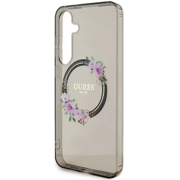 Кейс Guess IML Flowers Wreath MagSafe за Samsung