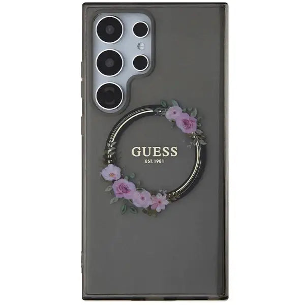 Кейс Guess IML Flowers Wreath MagSafe за Samsung